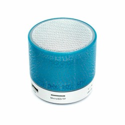 Mini Coluna/ Candeeiro Bluetooth azul V3.0