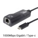 Adaptador USB-C Thunderbolt para RJ45 ETHERNET