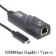 Adaptador USB-C Thunderbolt para RJ45 ETHERNET