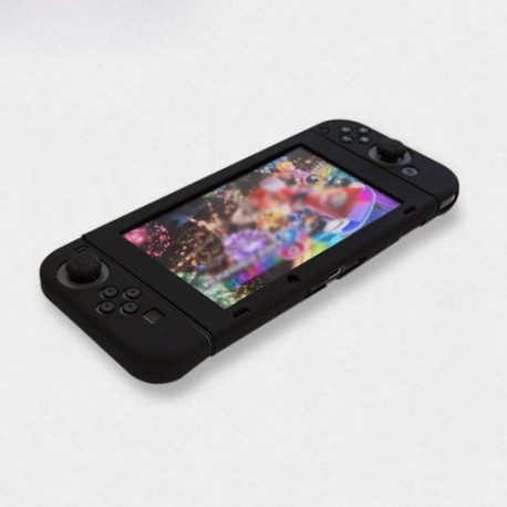 Capa protectora de Silicone  Preta para Nintendo Switch e comandos