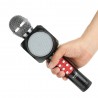 Microfone c/ Coluna Bluetooth Karaoke Wireless - preto
