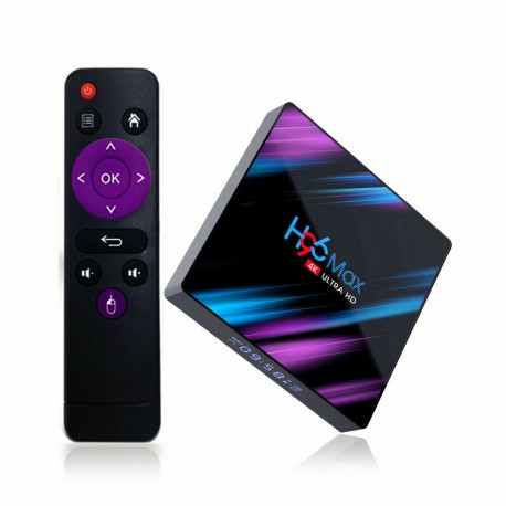 H96 MAX 4GB + 32GB Android 9.0 Quad Core TV Box Tv 4K HD
