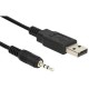 Cabo USB A macho - 3.5 JACK 1,8M