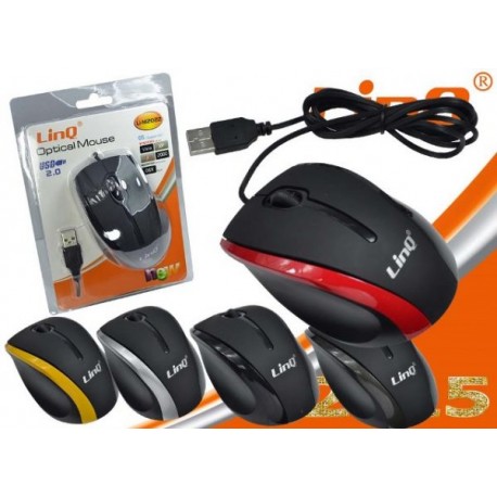 Rato Óptico Ergonómico USB - Preto e Branco