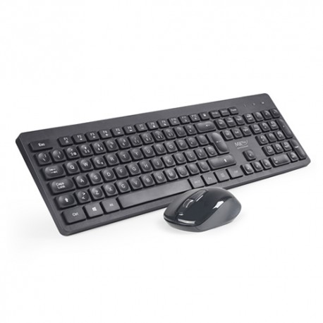 Teclado Profissional Ergonómico de Toque Silencioso Com Rato Óptico de 1200DPI