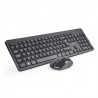 Teclado Profissional Ergonómico de Toque Silencioso Com Rato Óptico de 1200DPI - sem fios - Wireless