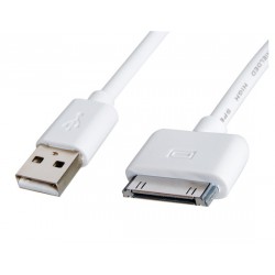Cabo de dados e carregamento USB para APPLE USB-Dock 4/4S MA591G/C