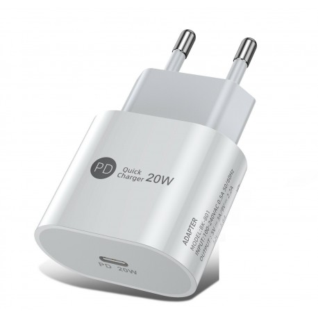 Adaptador de corrente Quick Charger USB-C de 20 W 
