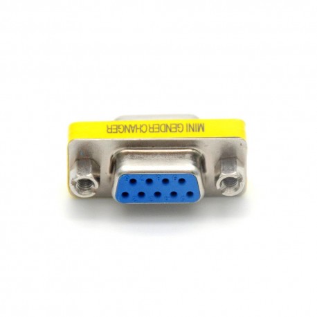 Conector/Adaptador DB9 Fêmea para Fêmea RS232 9Pin 