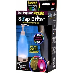 Dispensador de Sabonete com Luz LED 7 Opções de Cores Suaves