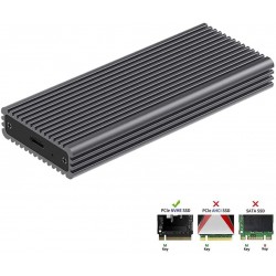 Adaptador/Conversor SSD Blueendless Alumínio M.2 NVME, USB 3.1 Gen 2 (10 Gbps) para NGFF NVME PCI-E