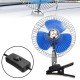 Ventoinha/Ventilador Oscilante para Automóvel de 12V