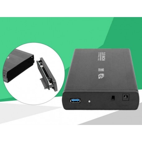 Caixa de disco externo USB 2.0 para discos 3.5" SDD/HDD