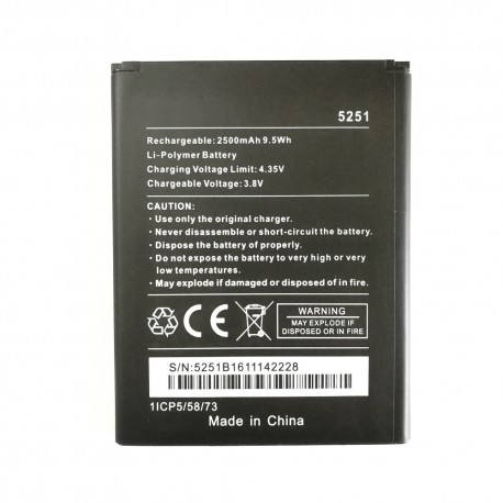 Bateria de Substituição para Telemóvel/Smartphone Wiko Pulp 3G/Rainbow Jam 4G/Robby