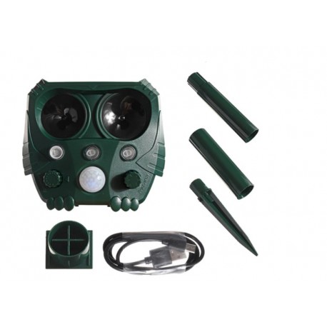 Repelente de Pragas/Animais Ultrassónico a Energia Solar