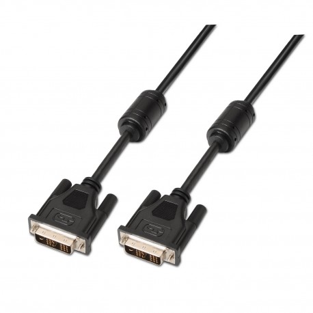    Cabo DVI Single Link 18 + 1 Com Ferrite/ DVI-D Macho Para DVI-D Macho/ 1,8 metros