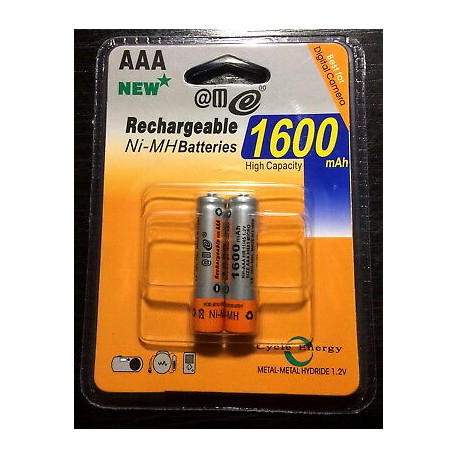 Baterias/Pilhas Ni-MH AAA  1,2 V 1600 mAh