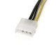 Cabo Adaptador de Alimentação LP4 a PCI Express 8 Pines 15cm