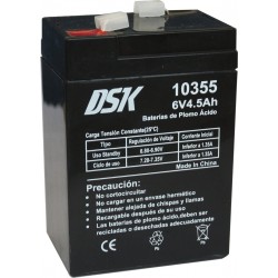 Bateria De Chumbo-Ácido DSK 10355 AGM de 6V 4,5Ah