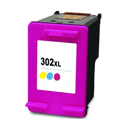 Tinteiro Compatível HP 302XL V3 Tricolor (F6U67AE)
