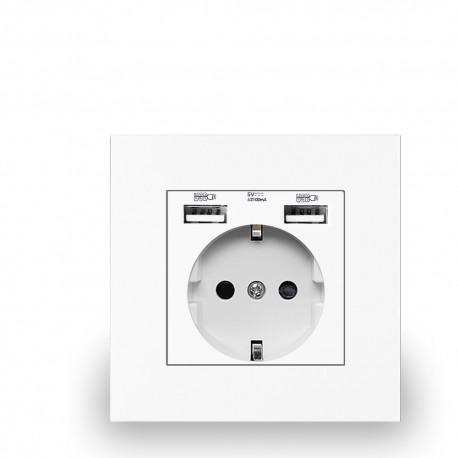  Tomada Interior de Parede c/ 2 USB