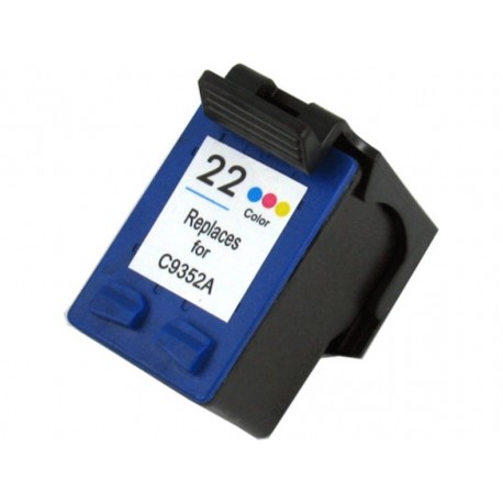 Tinteiro para Hp 22XL Cor (C9352AE / C9352CE)