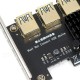 Multiplicador/Extensor Riser Pcie 1 a 7 Pci Express x16 USB