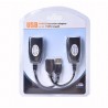  Adaptador Extensor Macho & Fêmea Para Cabo RJ45 Ethernet CAT5/CAT5E/Cat6 Lan Network