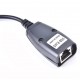  Adaptador Extensor Macho & Fêmea Para Cabo RJ45 Ethernet CAT5/CAT5E/Cat6 Lan Network