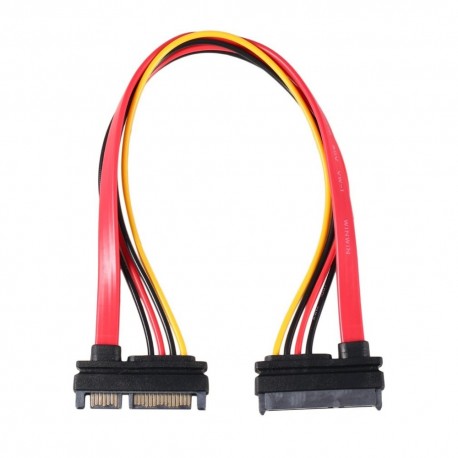Cabo Extensor SATA Macho - Fêmea 7 + 15 pinos