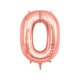 Balão Foil/ Festa/ Aniversário/ Evento Números De 0 a 9 de 102cm ( centímetros ) Rosa