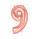 Balão Foil/ Festa/ Aniversário/ Evento Números De 0 a 9 de 102cm ( centímetros ) Rosa