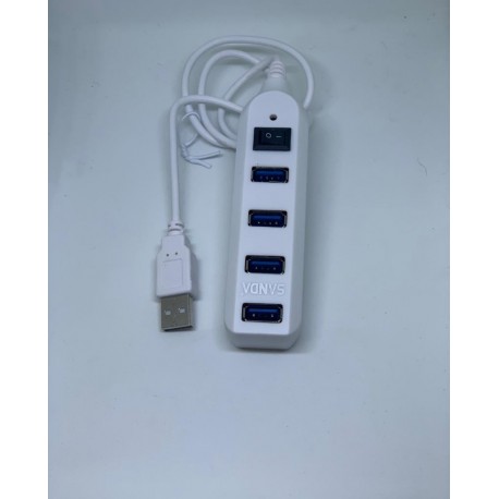 HUB USB 3.0 De 4 Portas Com Interruptor