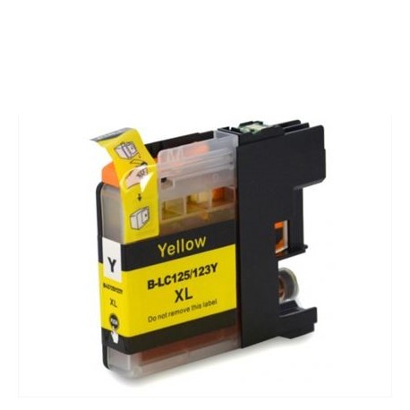 Tinteiro Compatível Amarelo para Brother LC121/LC123XL