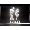  Luz/Placa/Letreiro/ Placar/Sinal LED  Néon "TOILET"  Branco