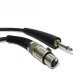 Cabo XLR 3p Fêmea / Jack 6.35mm Macho 5m