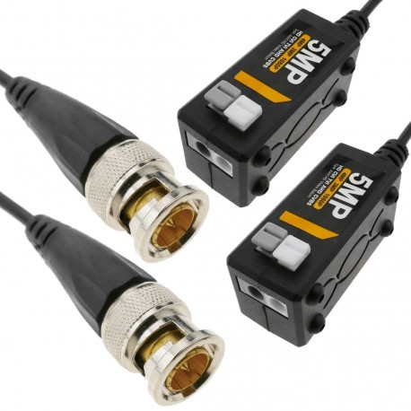 Conversor Balun Passivo de Vídeo HD para CVI TVI AHD CVBS a 720p/960p/1080p/3MP/4MP/5M P400m 