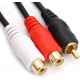 Cabo Rca Macho Para 2 Rca Fêmea 