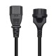 Cabo De Energia Elétrica IEC-60320 C14 Para Schuko Fêmea 20cm Para Alimentação