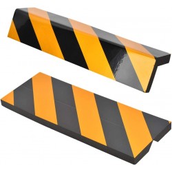 Pack de 3 Faixas Protetoras De Porta Para  Parede/Esquina De Garagem Com Listras Pretas/Amarelas