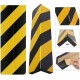 Pack de 3 Faixas Protetoras De Porta Para  Parede/Esquina De Garagem Com Listras Pretas/Amarelas