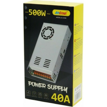 Fonte de Alimentação 12V (Volts) 40A (Amperes) 500W (Watts)