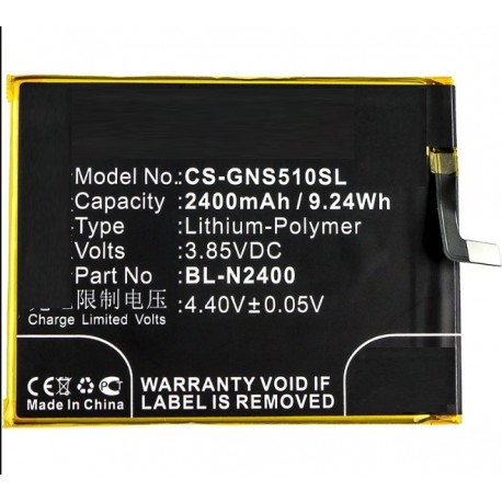 Bateria de Substituição Para Telemóvel/Smartphone Gionee GN9007 S5.1 Pro