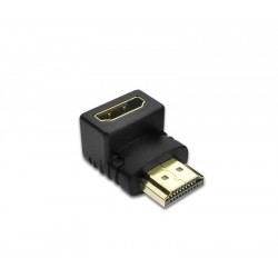 Adaptador/Extensor HDMI Para HDMI M/F Com Ângulo de 90 Graus