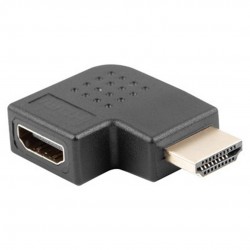 Adaptador/Extensor HDMI Para HDMI M/F Com Ângulo Reto