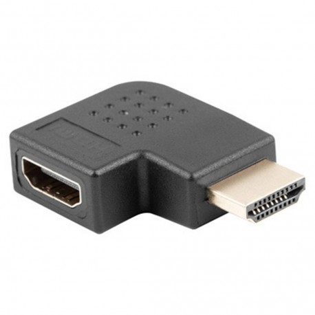 Adaptador/Extensor HDMI Para HDMI M/F Com Ângulo Reto