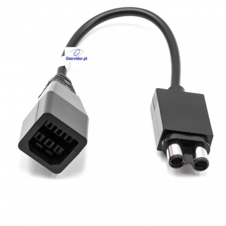 Adaptador de cabo para ligar o transformador da Xbox 360 Xenon/ Zepher à Xbox One