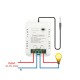 Interruptor Inteligente WiFi TH 16A com Monitorização de Consumo de Energia Tuya Termostato Temperatura Humidade
