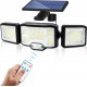  Lâmpada/ Luz/Iluminação Para Exterior Com Sensor de Movimento E Painel Solar  Extensível Até 3 Metros