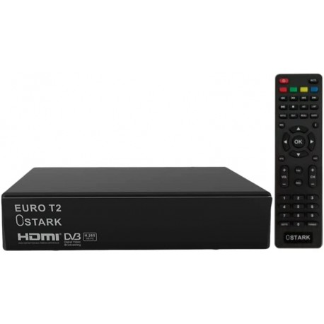 Euro T2 Receptor terrestre TDT TDT2 FTA DVB-T2 DVB-C, H.265 HEVC Full HD PVR, USB duplo